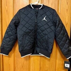 Jordan Black Quilted Kids Puffer Jacket